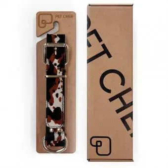 Coleira de couro para cachorro Pet Cher Bolt