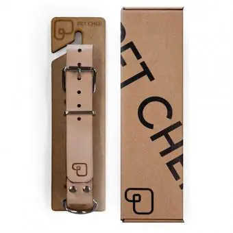 Coleira de couro para cachorro Pet Cher Rock